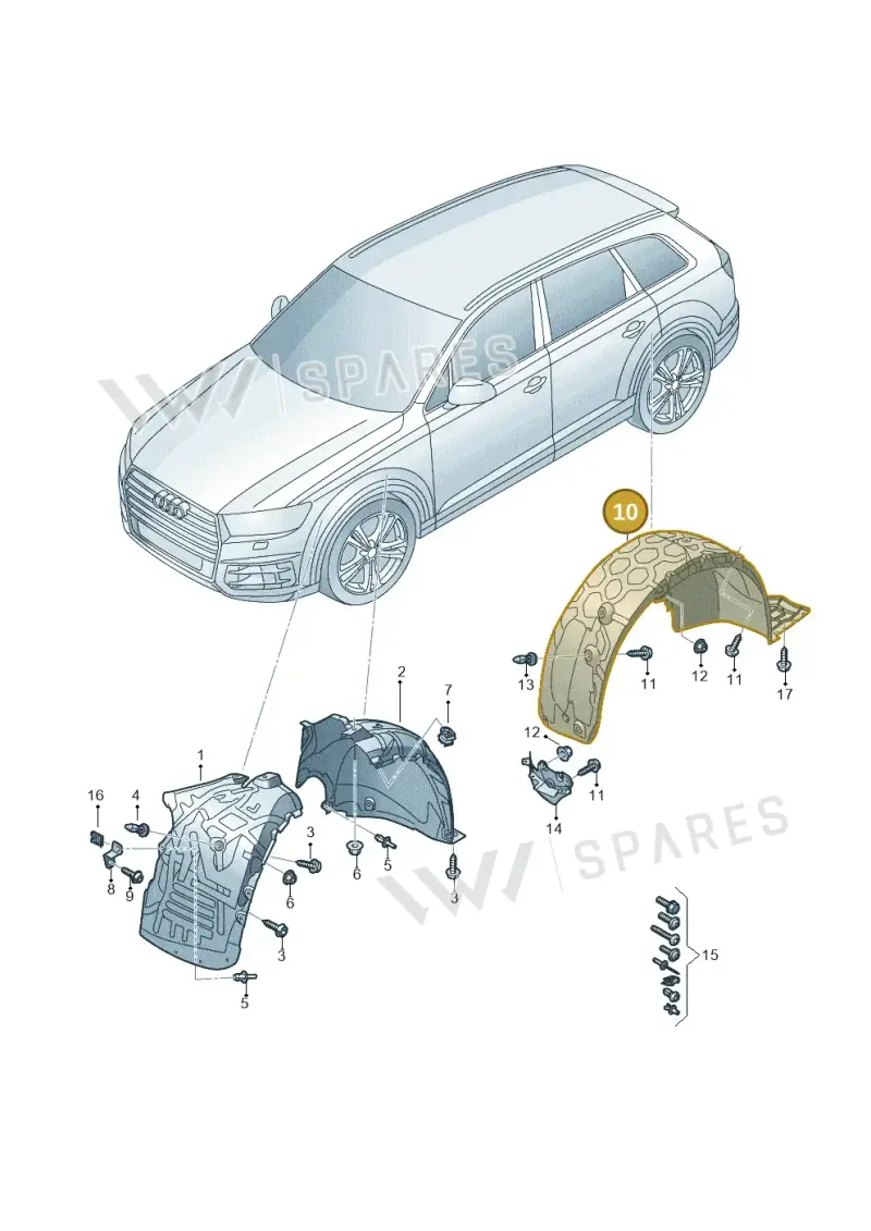 4M8810171J — Audi Q8 (2018-2025) diagram 859821500, position 10