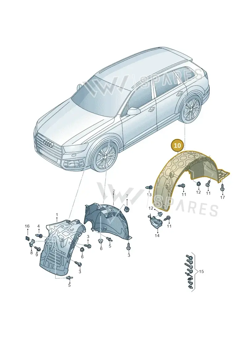 4M8810172M — Audi Q8 (2018-2025) diagram 859821500, position 10