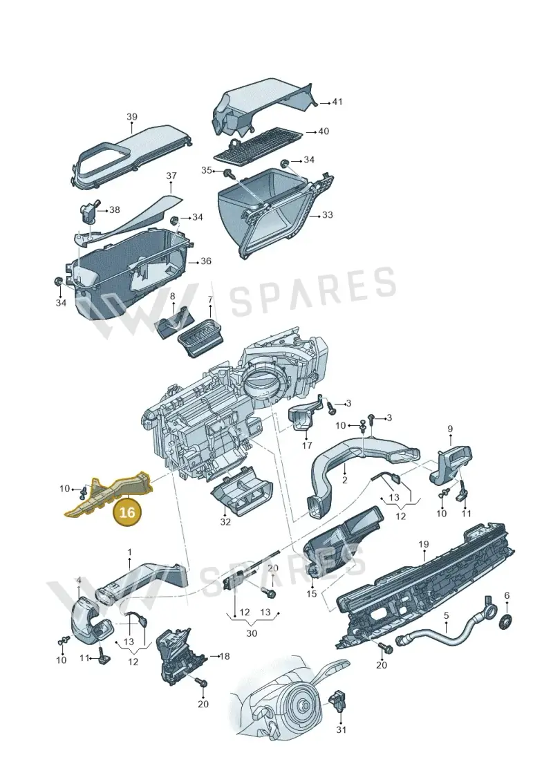 4M8819151 — Audi RS Q8 Quattro (2019-) diagram 429819010, position 16