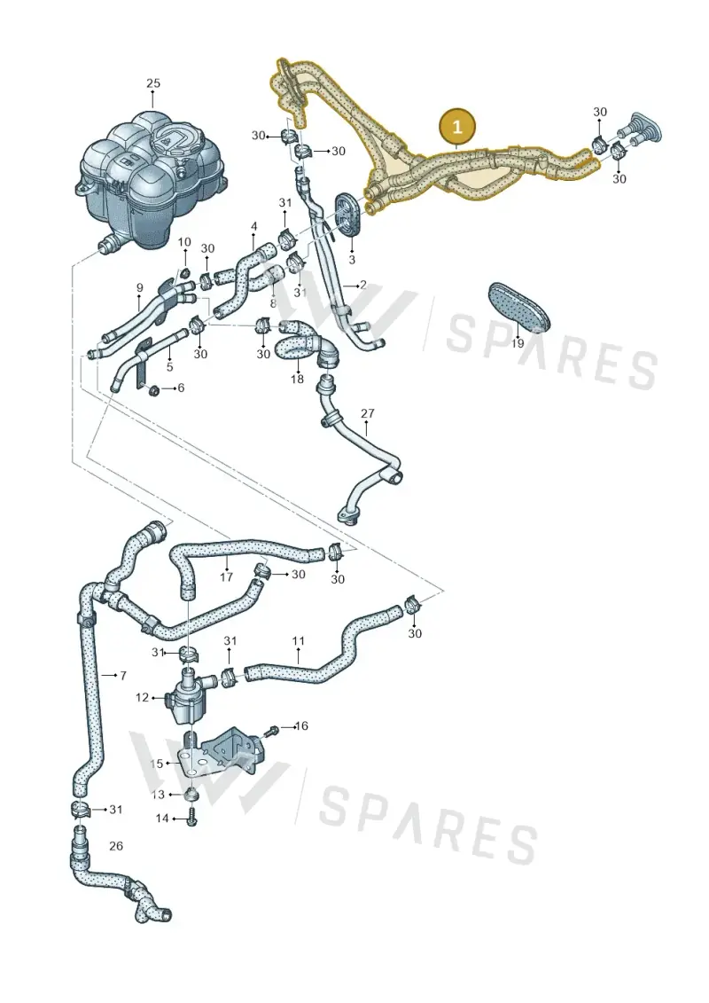 4M8819350A — Audi RS Q8 (2019-2025) diagram 595121010, position 1