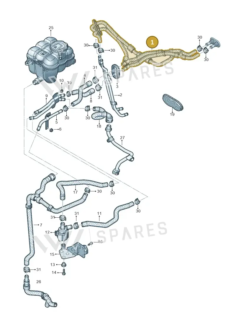 4M8819350 — Audi RS Q8 Quattro (2019-) diagram 595121010, position 1