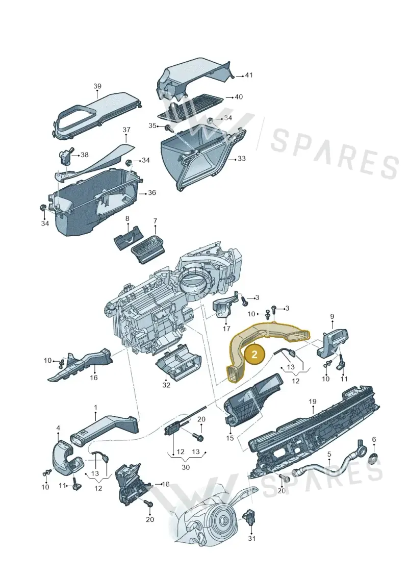4M8819655B — Audi RS Q8 (2019-2025) diagram 429819010, position 2