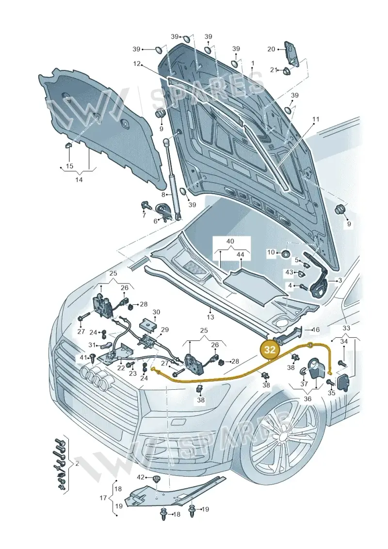 4M8823535E — Audi RS Q8 (2019-2025) diagram 429823000, position 32