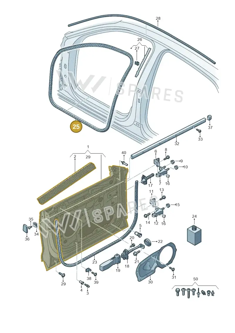 4M8831708E — Audi RS Q8 (2019-2025) diagram 429831010, position 25