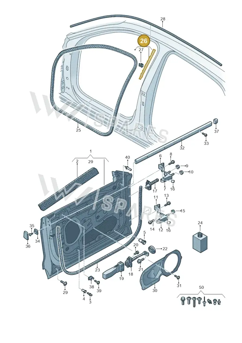 4M8837152B — Audi RS Q8 Quattro (2019-) diagram 429831010, position 26