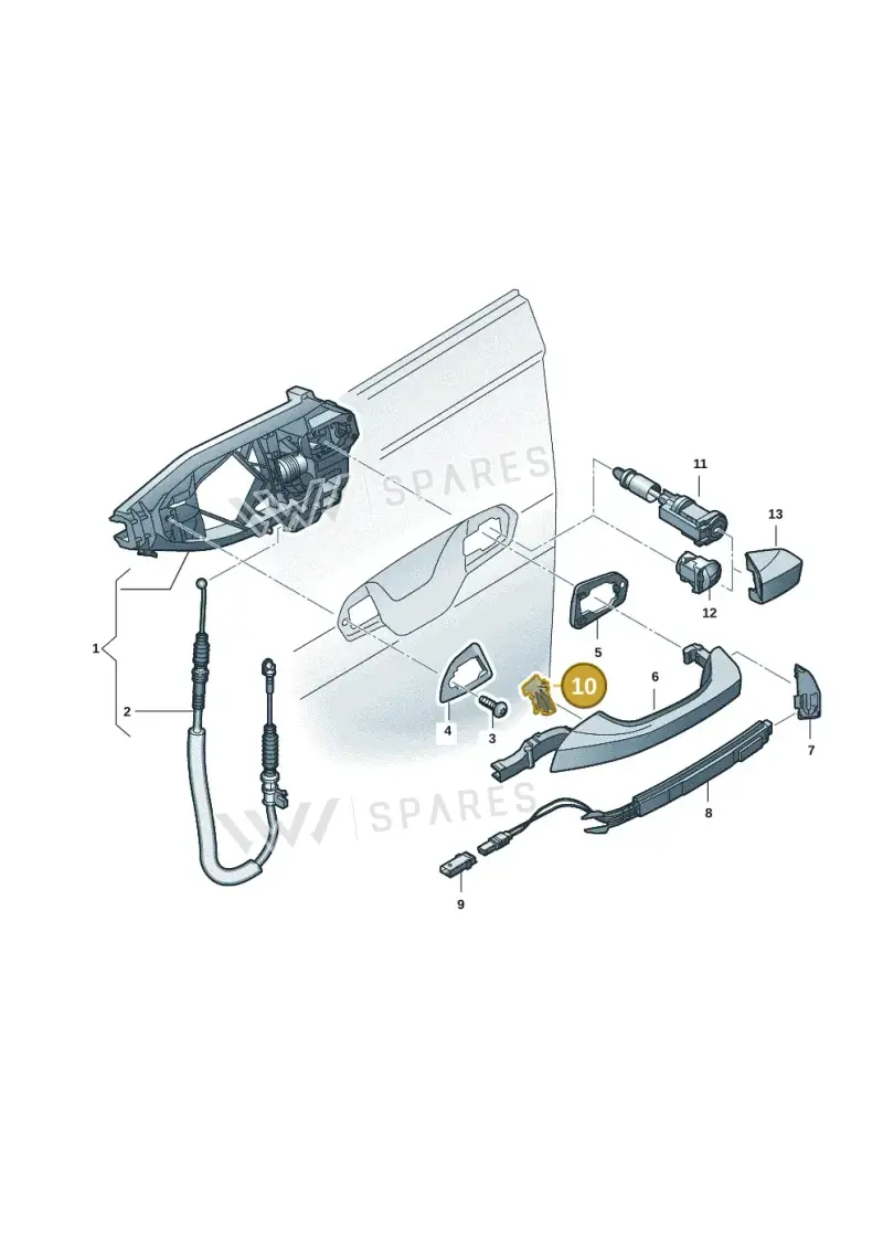 4M8837809 — Audi Q6 e-tron (2023-2025) diagram f5s837000, position 10