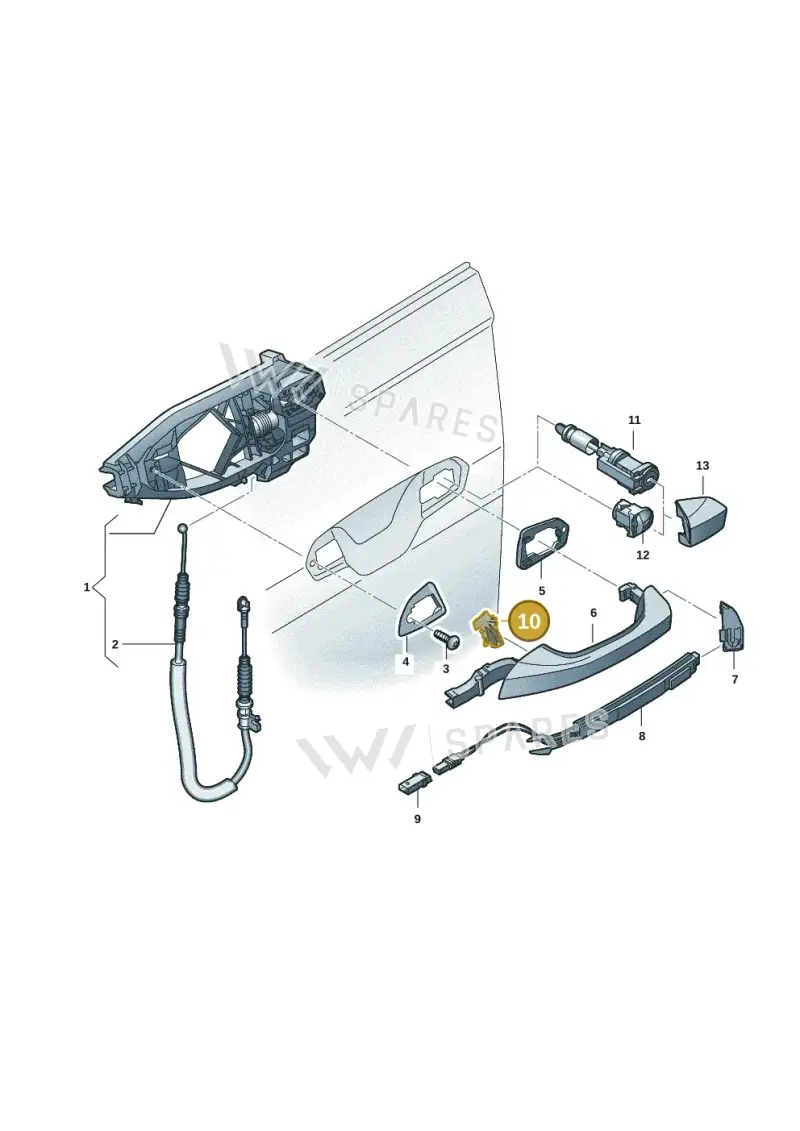 4M8837810 — Audi Q6 e-tron (2023-2025) diagram f5s837000, position 10