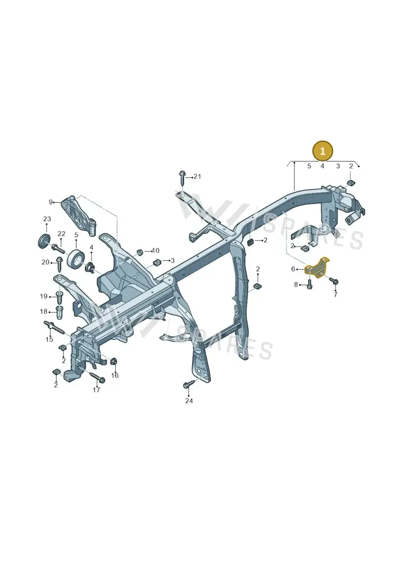4M8857017 — Audi RS Q8 (2019-2025) diagram 429857000, position 1