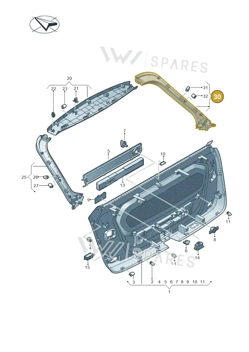 4M88676084PK — Audi RS Q8 Quattro (2019-) diagram 429867080, position 30