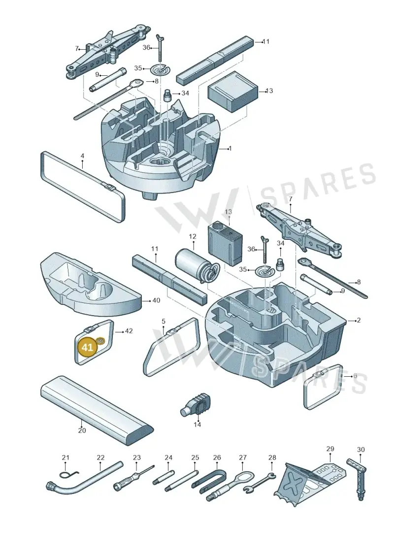 4M8867749 — Audi Q8 (2018-2025) diagram 429011100, position 41