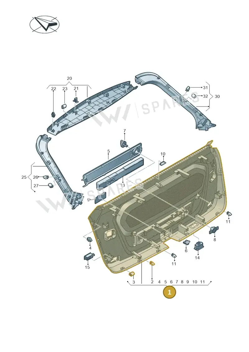 4M88679734PK — Audi RS Q8 (2019-2025) diagram 429867080, position 1