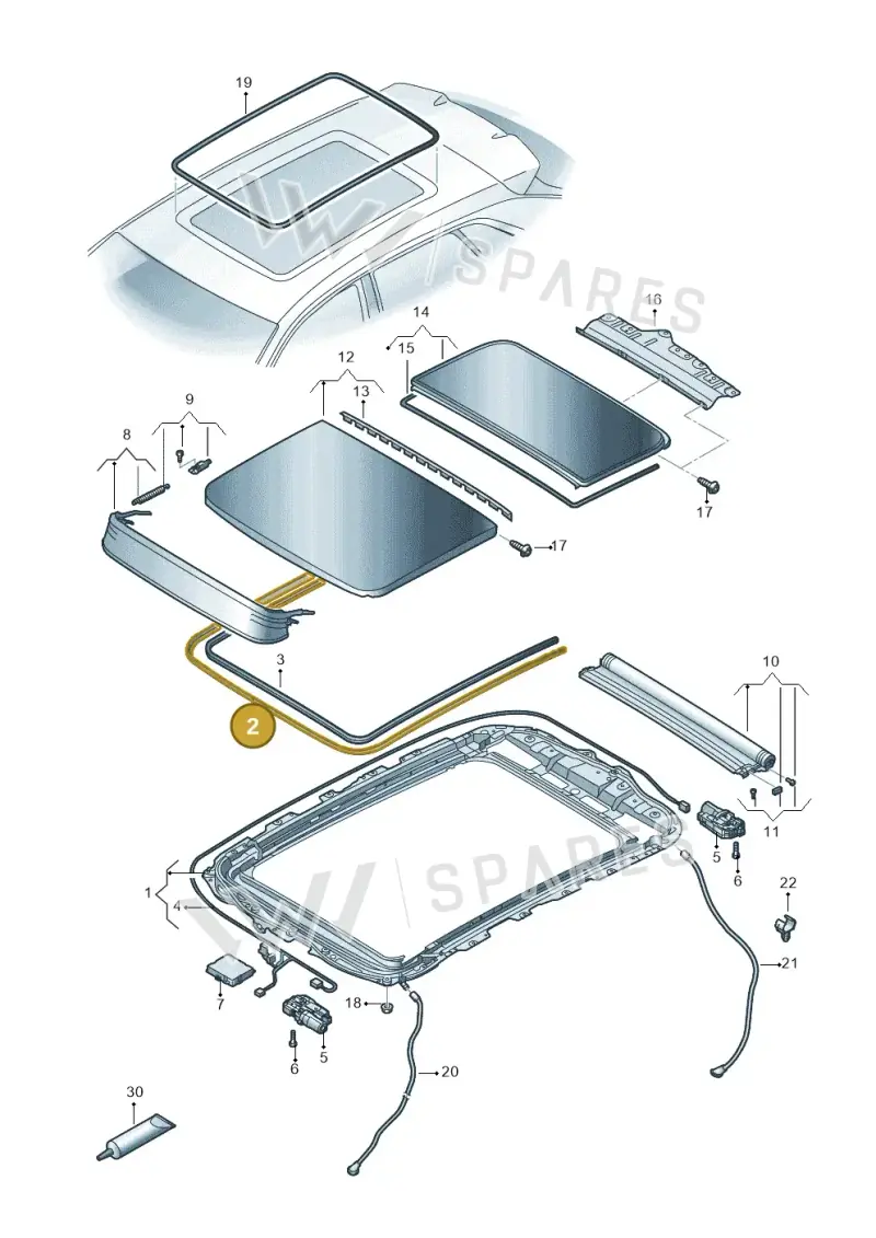 4M8877401 — Audi RS Q8 Quattro (2019-) diagram 429877000, position 2