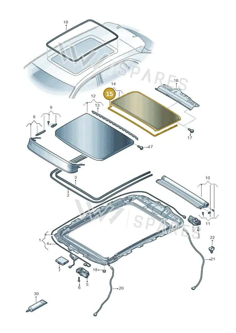 4M8877913A — Audi RS Q8 (2019-2025) diagram 429877000, position 15