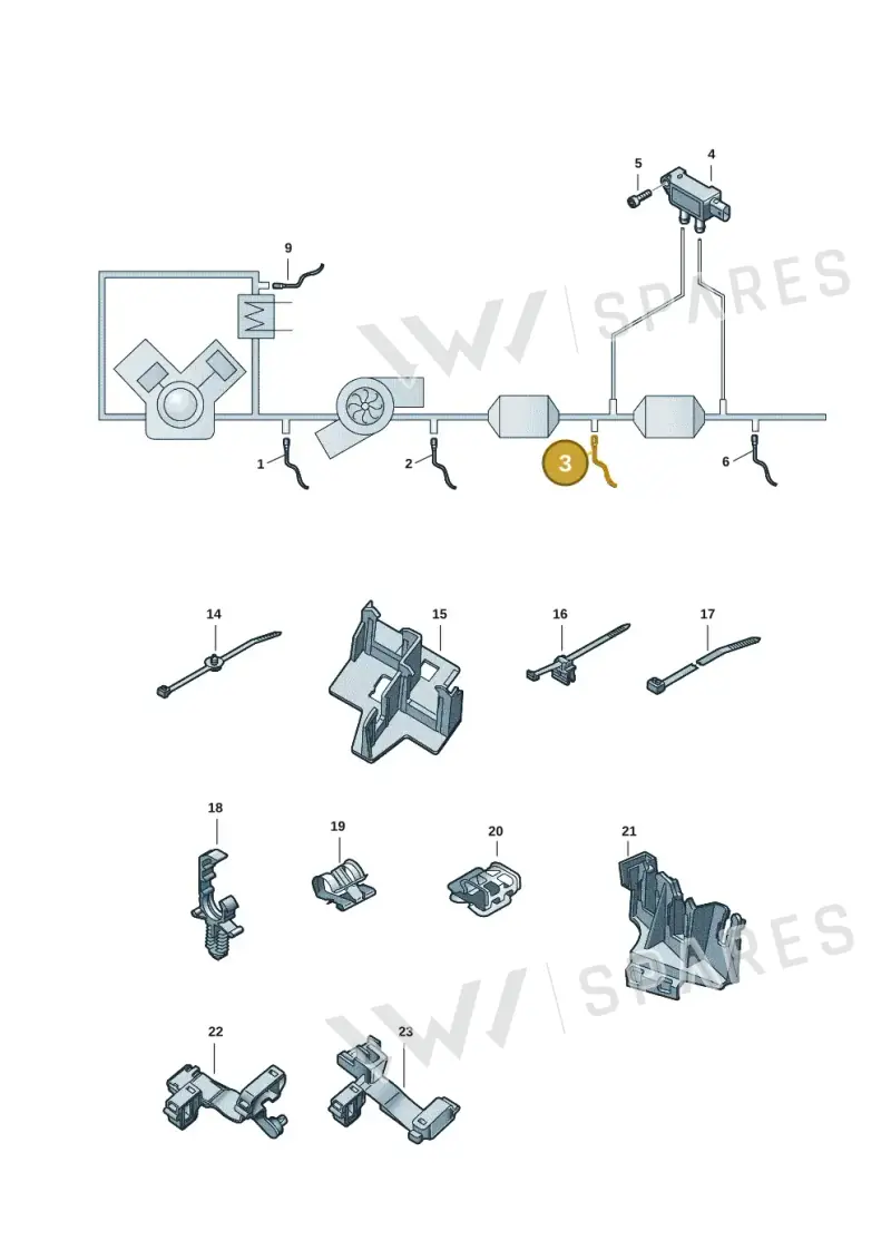 4M8906265G — Audi A6 2.0 (2018-) diagram 435906003, position 3