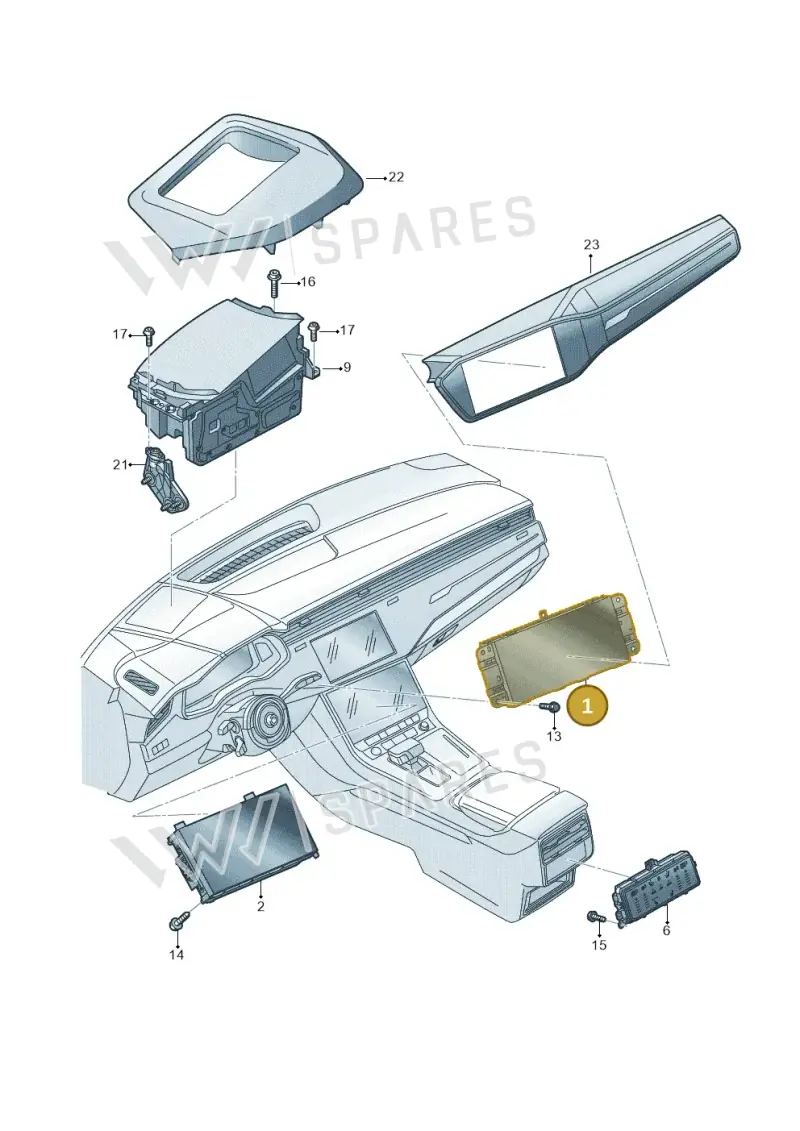 4M8919604L — Audi Q7 (2015-2025) diagram 859919010, position 1