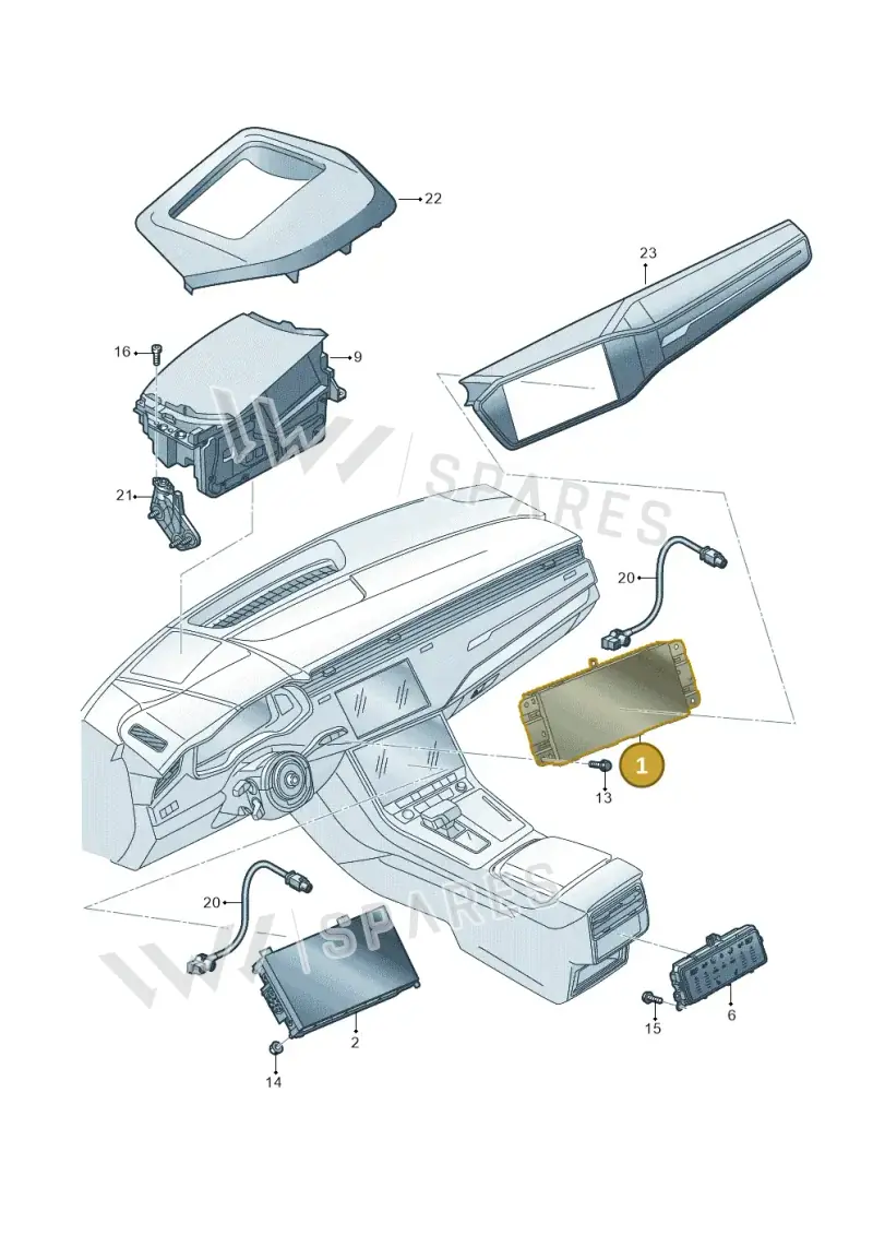 4M8919604L — Audi RS Q8 (2019-2025) diagram 429919000, position 1