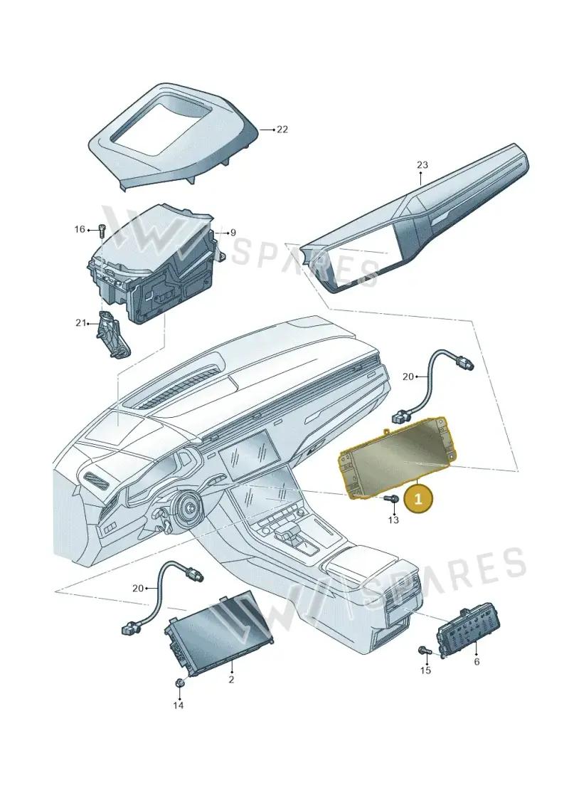 4M8919605A — Audi Q8 (2018-2025) diagram 429919000, position 1