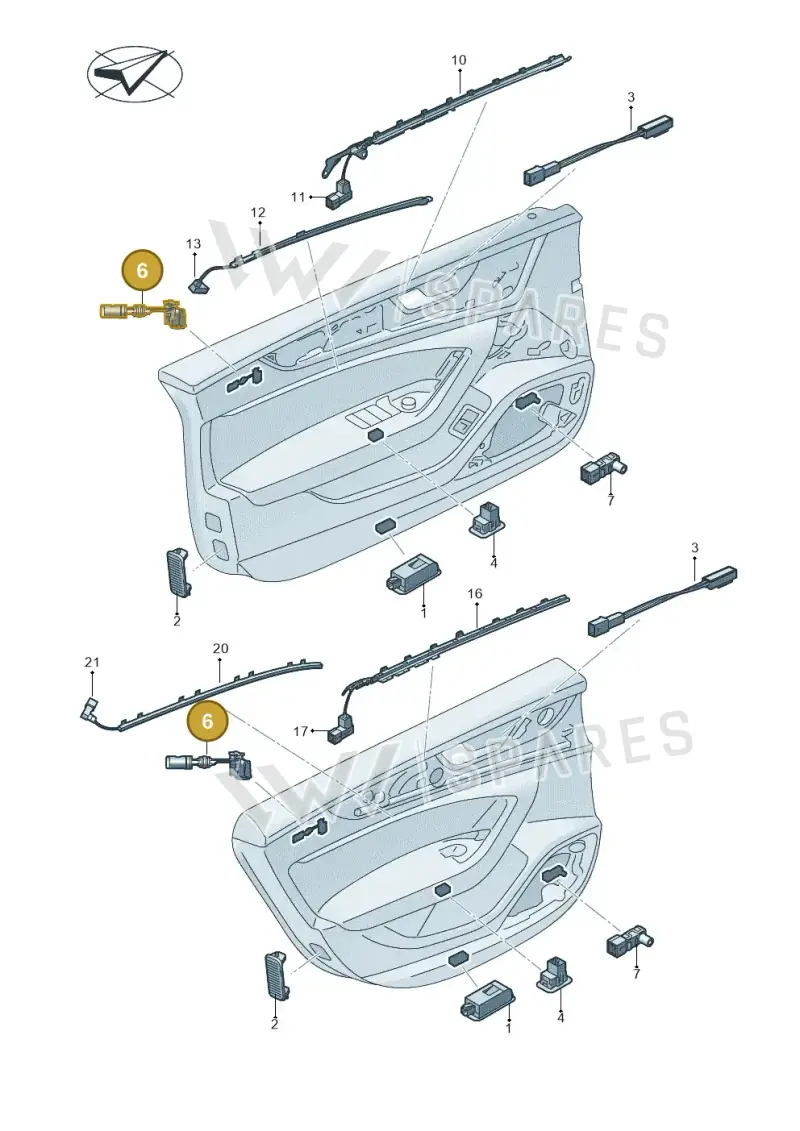 4M8947133 — Audi RS6 Avant (2019-) diagram 435947140, position 6