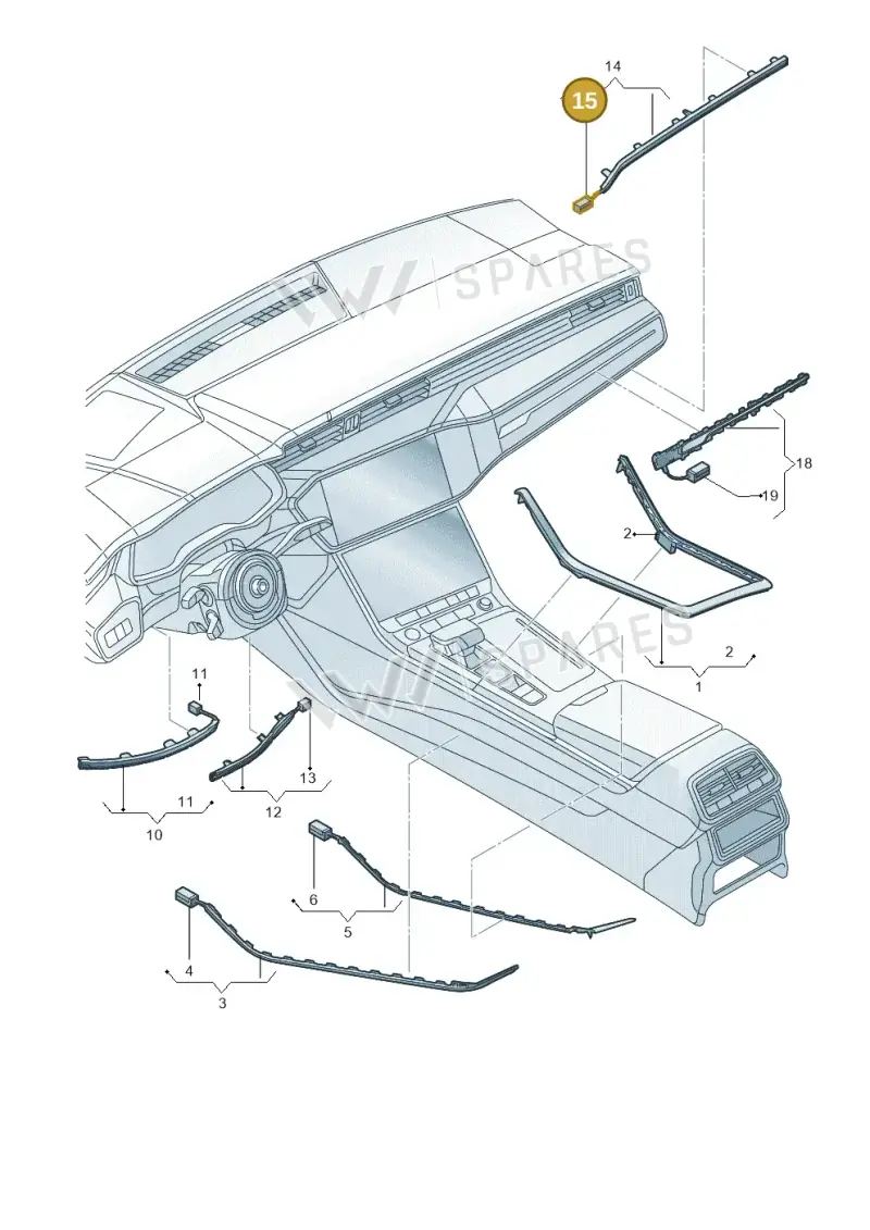 4M8947355M — Audi RS Q8 (2019-2025) diagram 429947012, position 15
