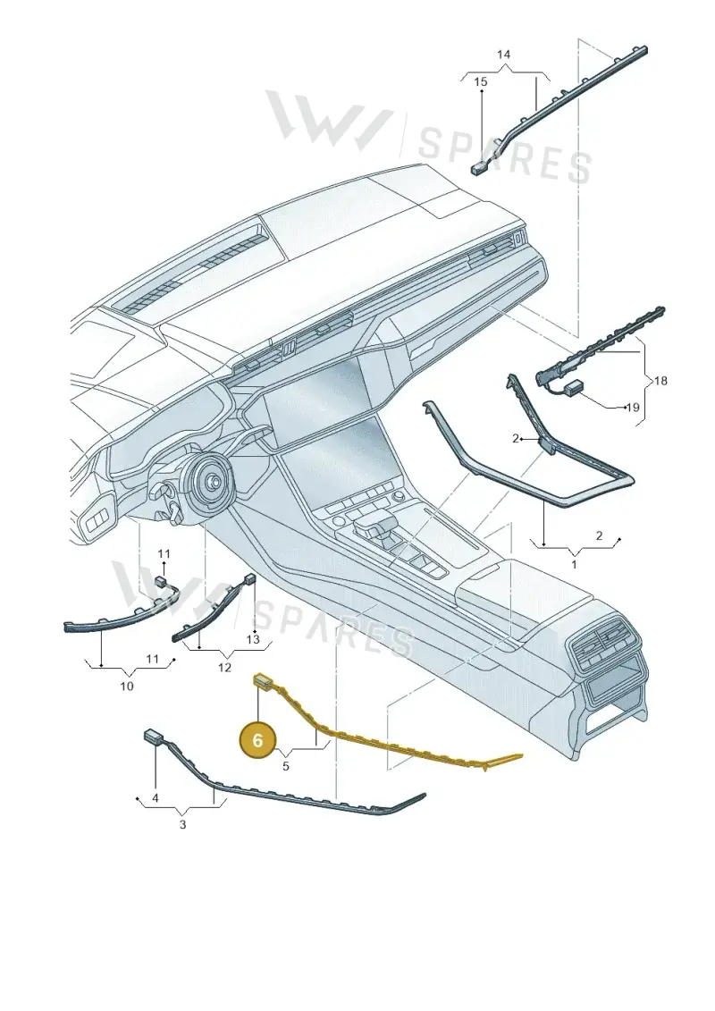 4M8947355R — Audi RS Q8 Quattro (2019-) diagram 429947012, position 6