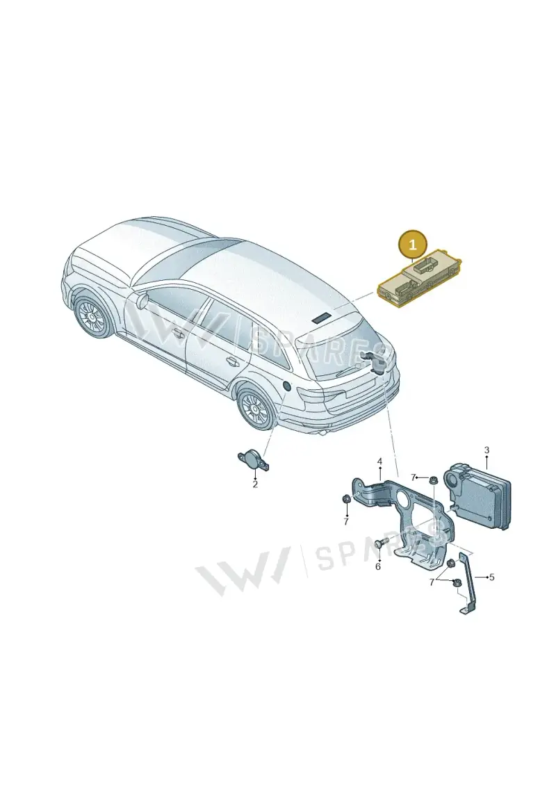 4M8959107 — Audi A4 (2015-2025) diagram 849959400, position 1