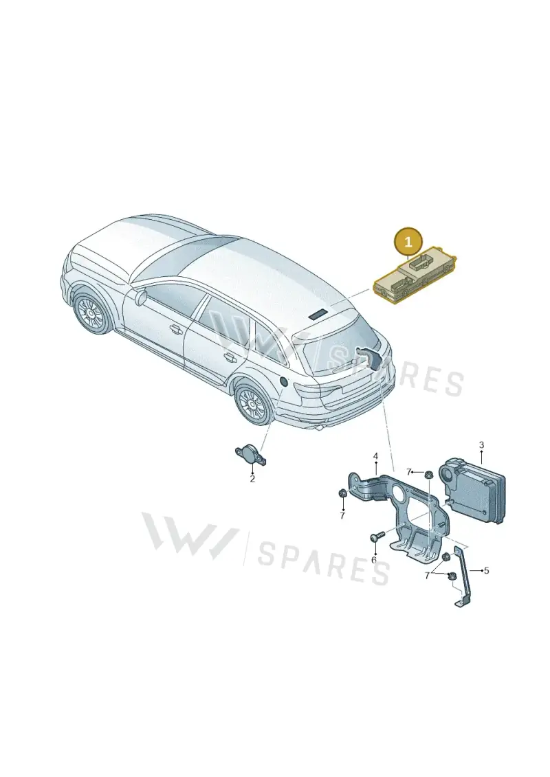 4M8959107B — Audi A4 (2015-2025) diagram 849959400, position 1