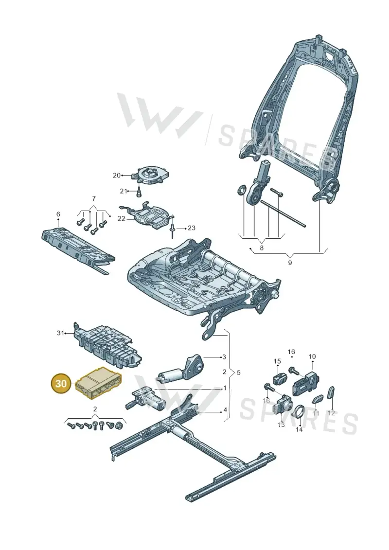 4M8959760B — Audi RS Q8 (2019-2025) diagram 859959230, position 30