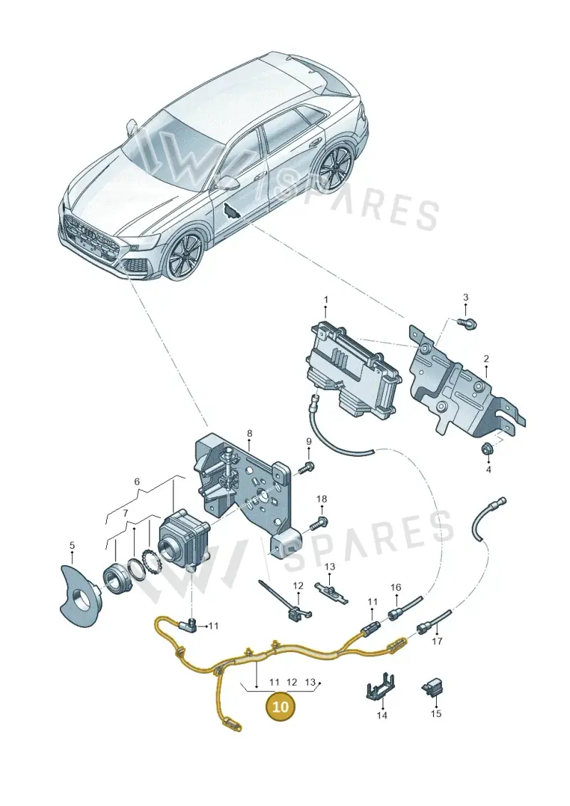 4M8971192D — Audi RS Q8 Quattro (2019-) diagram 595907240, position 10