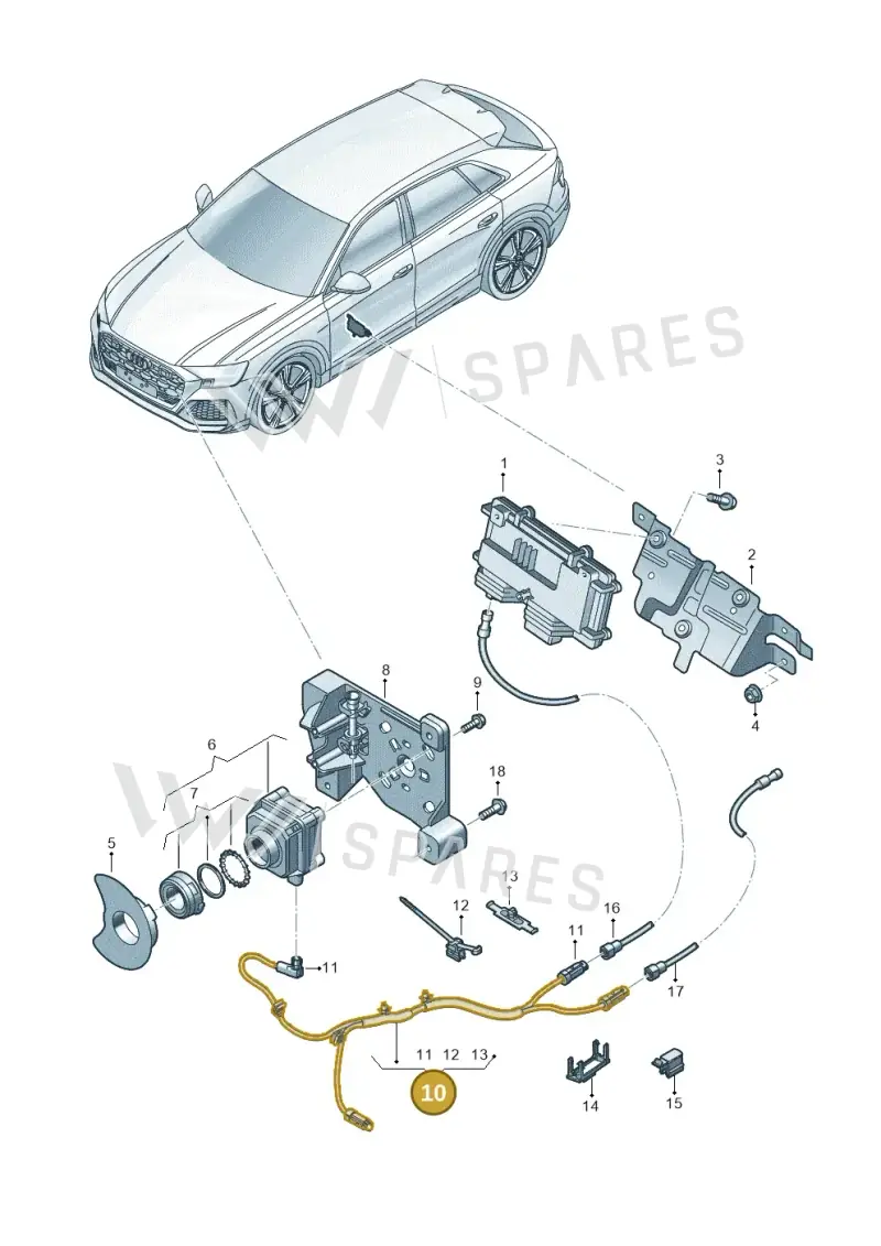 4M8971192G — Audi RS Q8 (2019-2025) diagram 595907240, position 10