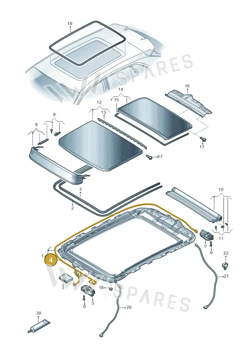 4M8971648 — Audi RS Q8 (2019-2025) diagram 429877000, position 4
