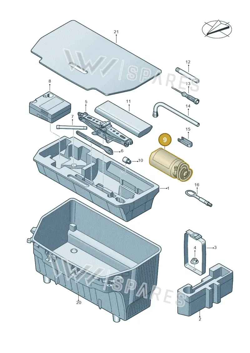 4N0012619B — Audi Q8 e-tron (2018-2025) diagram 586011100, position 9