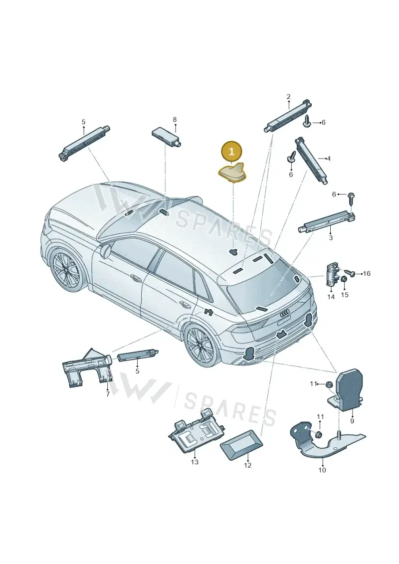 4N0035503ADGRU — Audi RS Q8 (2019-2025) diagram 429035010, position 1
