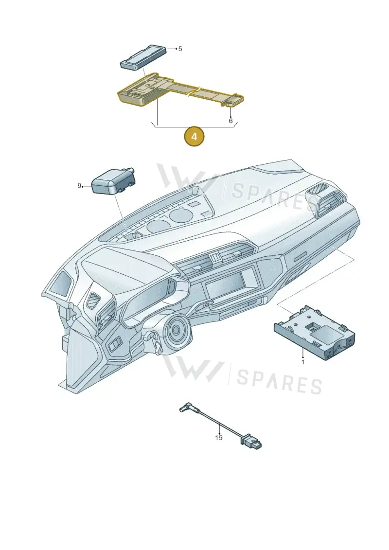 4N0035504A — Audi RSQ3 Sportback (2019-2024) diagram 597035570, position 4
