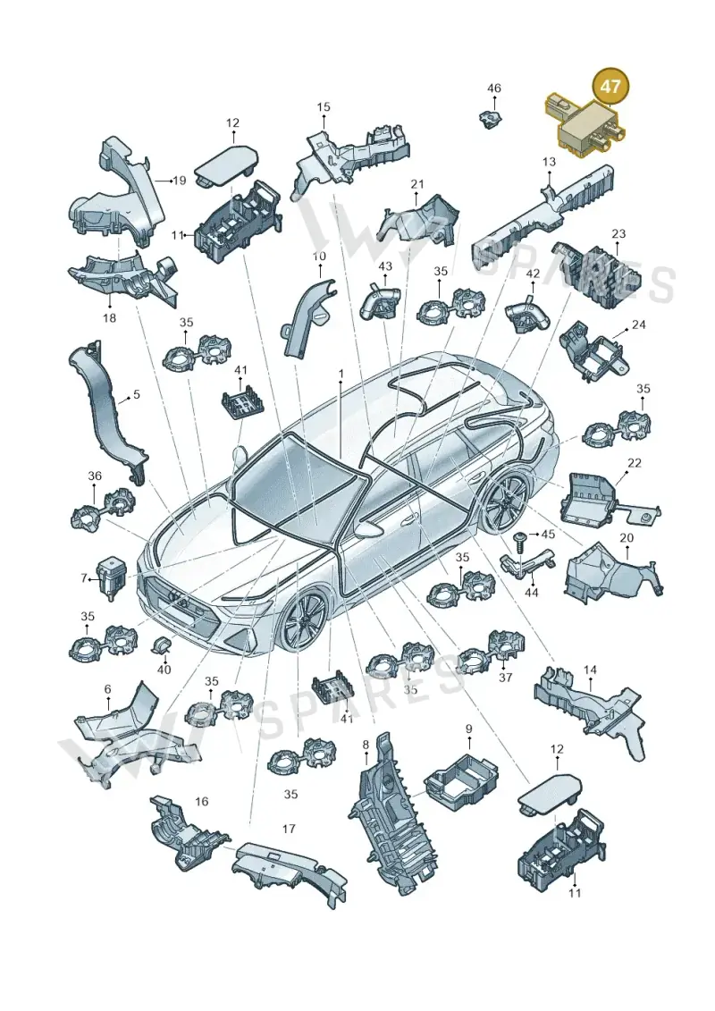 4N0035585 — Audi RS6 Avant (2019-2025) diagram 537971800, position 47