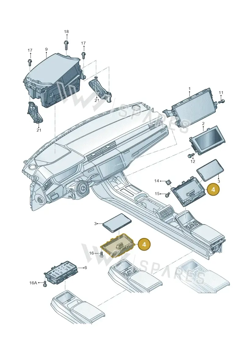 4N0035705 — Audi A8 (2017-2025) diagram 838919000, position 4