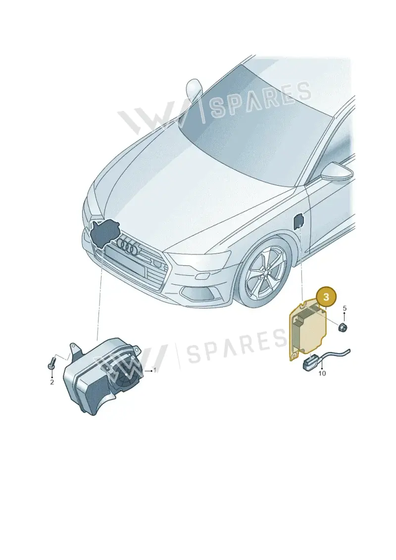 4N0035751 — Audi A6 (2018-2025) diagram 430035255, position 3