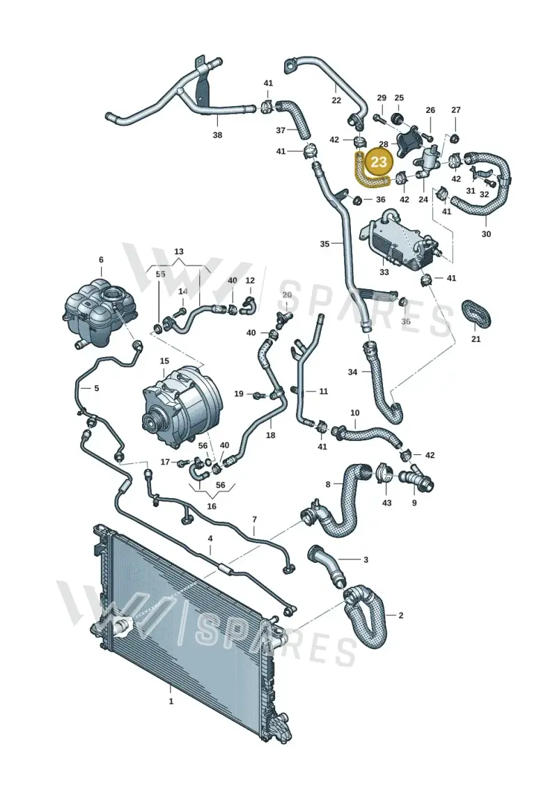 4N0121056AJ — Audi Q8 Quattro 3,0 (2018-) diagram 429121039, position 23