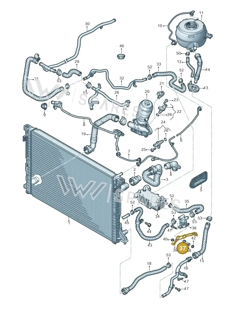 4N0129669B — Audi A6 2.0 (2018-) diagram 435121230, position 37