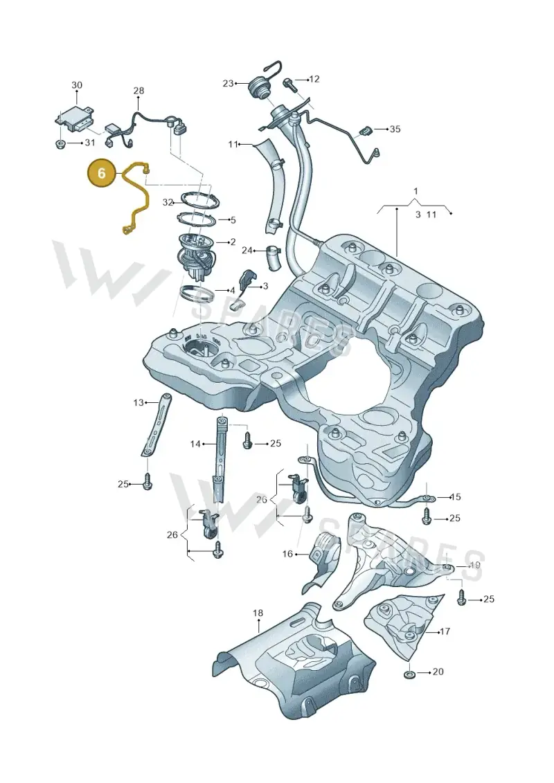 4N0201220A — Audi A8L (2017-2022) diagram 838201000, position 6