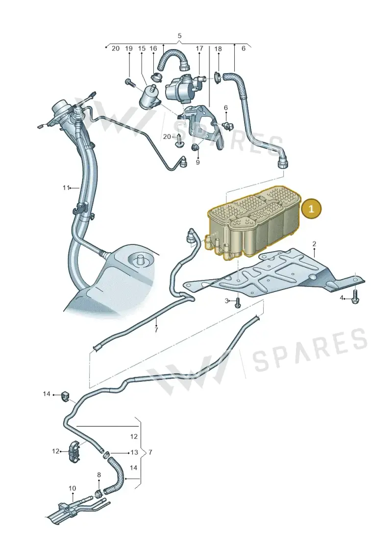 4N0201801C — Audi A8L (2017-2022) diagram 838201085, position 1