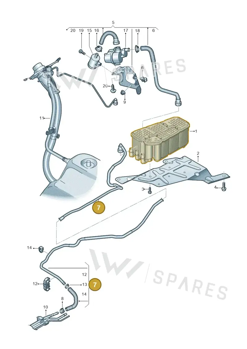 4N0201995N — Audi A8L (2017-2022) diagram 838201085, position 7