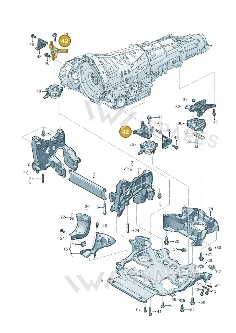 4N0399113F — Audi RS6 Avant (2019-) diagram 537399000, position 42