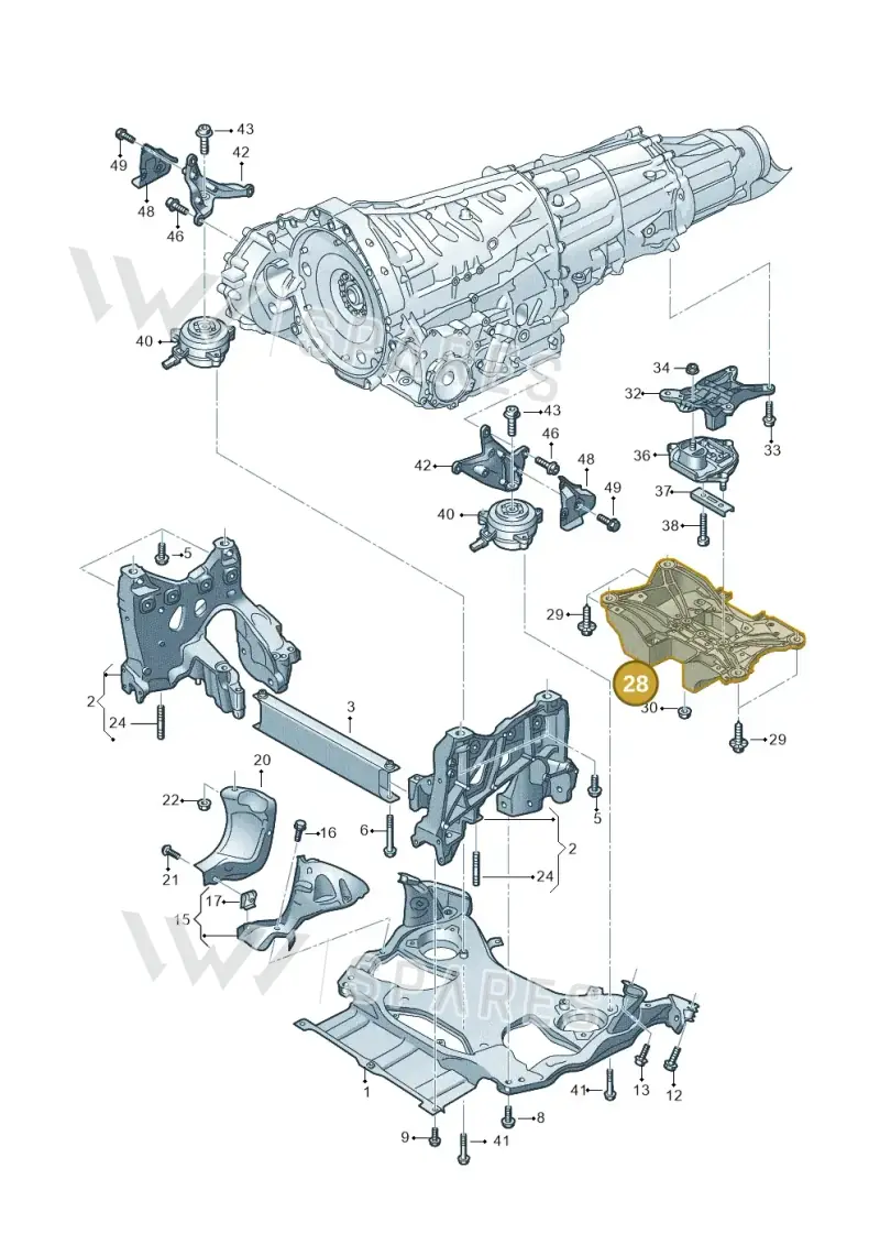4N0399262P — Audi A8 (2017-2025) diagram 838399400, position 28