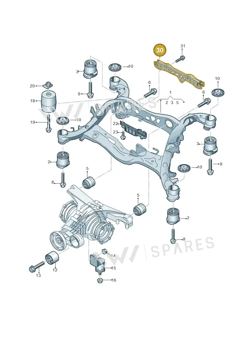 4N0505507E — Audi A6 (2018-2025) diagram 430505010, position 30