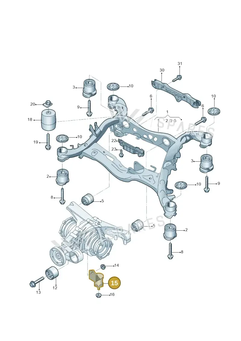 4N0599273C — Audi A6 L 2.0 (2018-) diagram 577505010, position 15