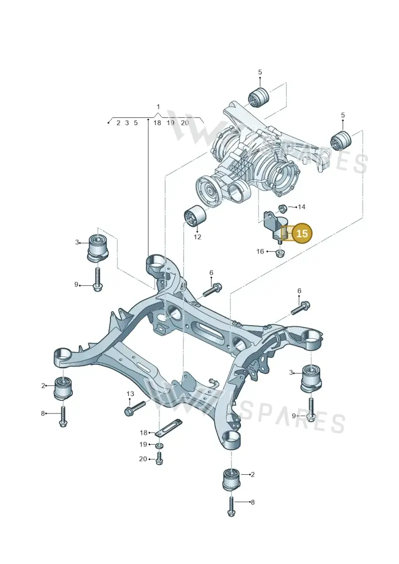 4N0599273C — Audi A8L (2017-2022) diagram 838505070, position 15