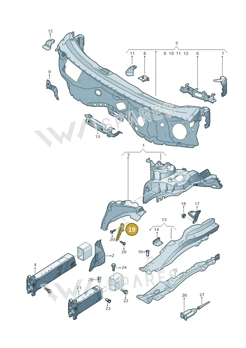 4N0803692B — Audi A8 (2017-2025) diagram 838805100, position 19
