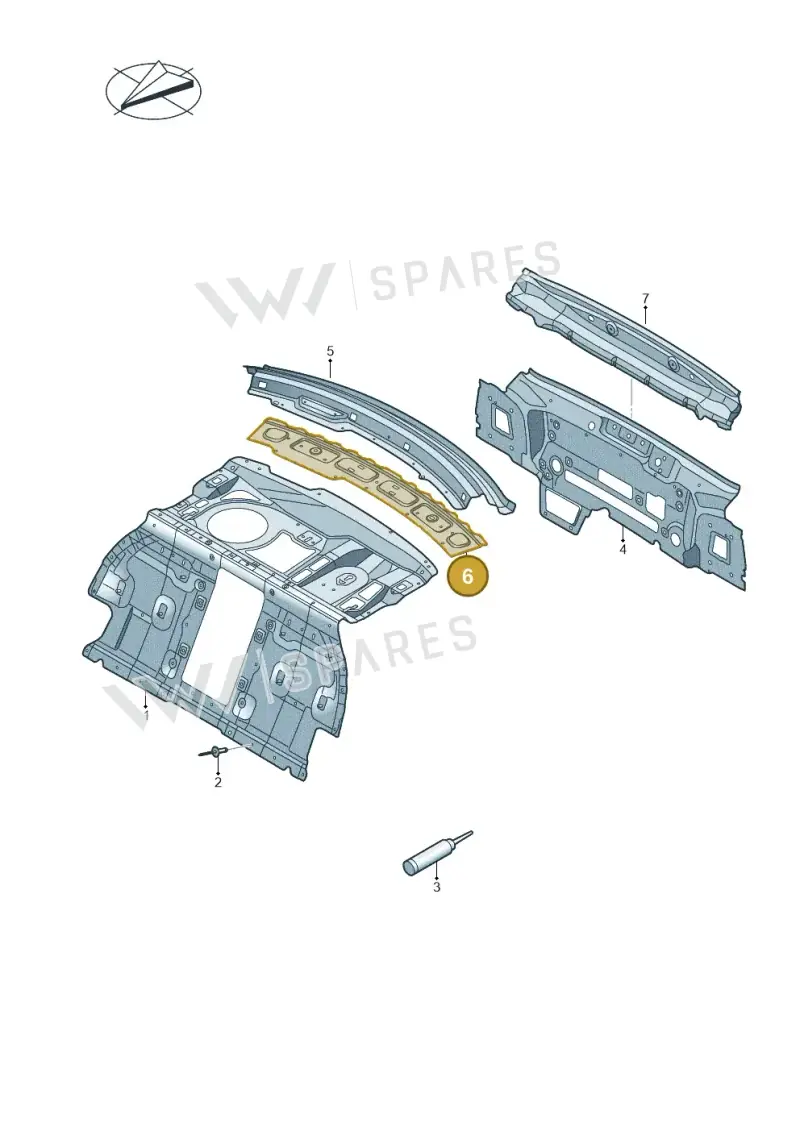 4N0813261C — Audi A8 (2017-2025) diagram 838813000, position 6