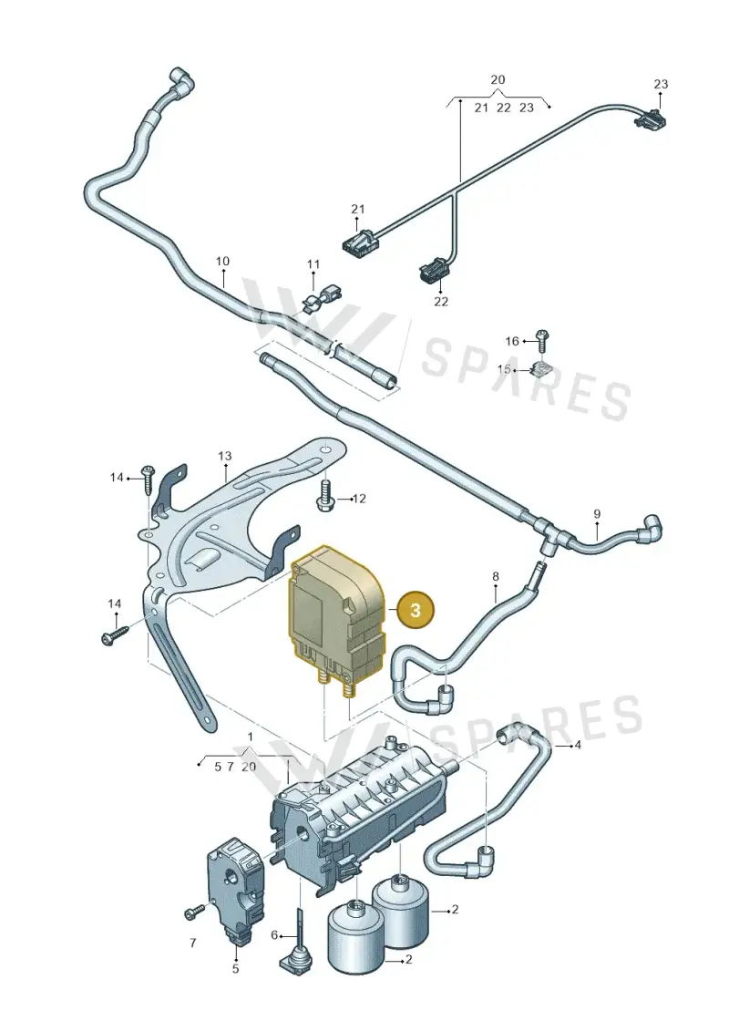 4N0819254D — Audi RS6 Avant (2019-2025) diagram 435819150, position 3