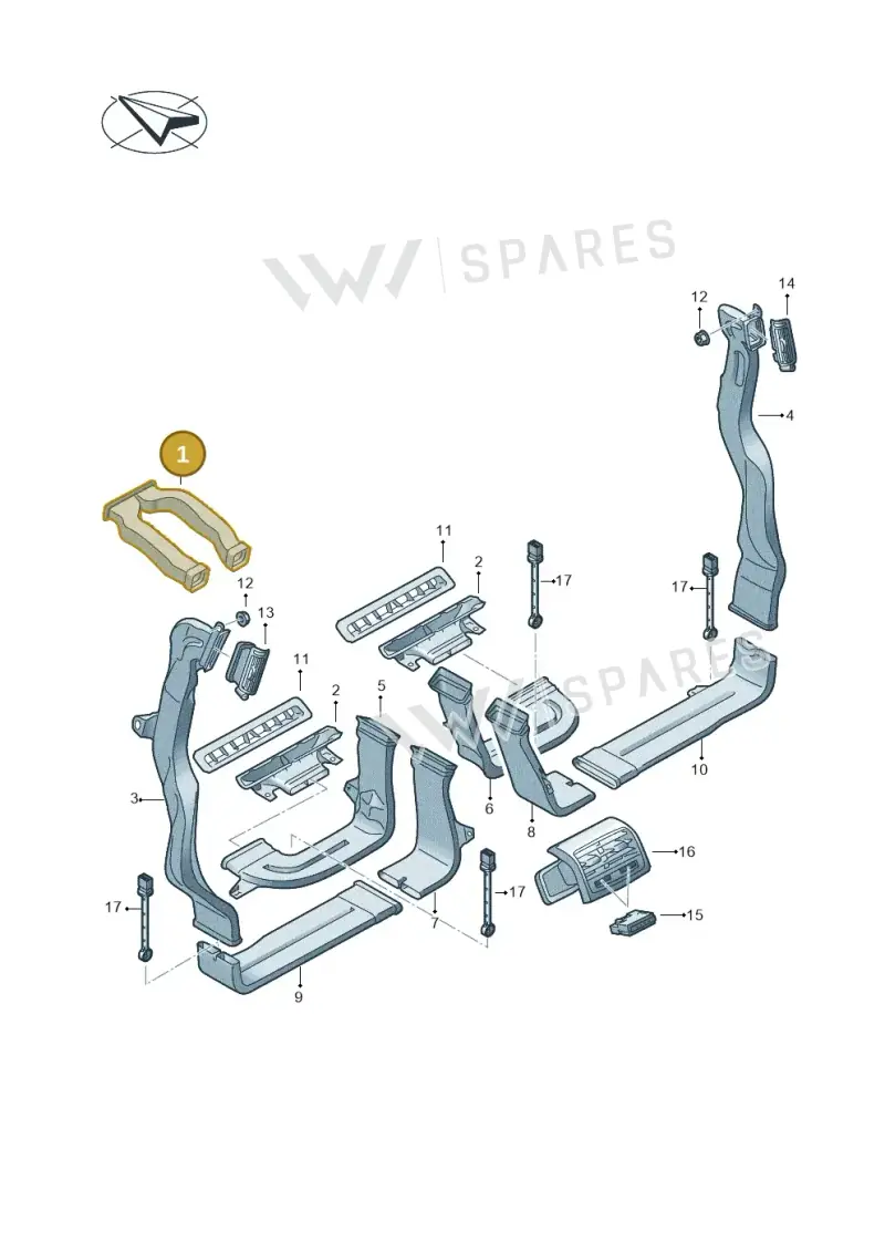 4N0819633 — Audi A8 (2017-2025) diagram 838819200, position 1